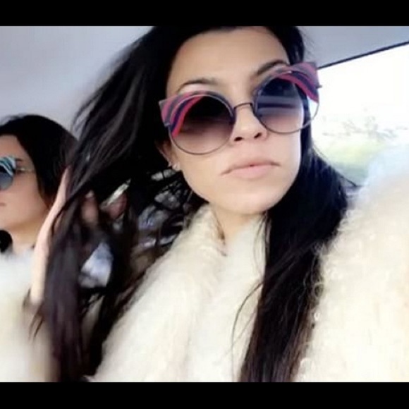 FENDI 53mm Cat Eye Red Sunglasses NWT - Picture 2 of 6